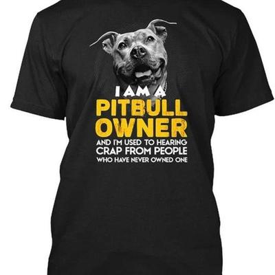 Dog Pitbull I Am A Owner And Im Used To Size Premium T Shirt M 2xl