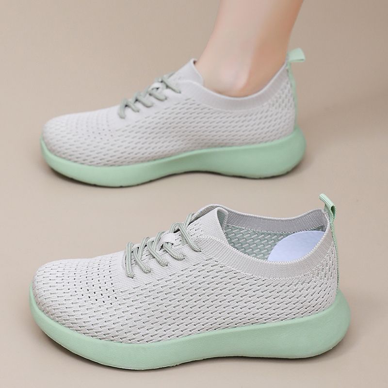 Summer new women's shoes are breathable and comfortable, onepedal softsoled shoes, casual fashion women's shoes, softsoled nonslip women's shoes