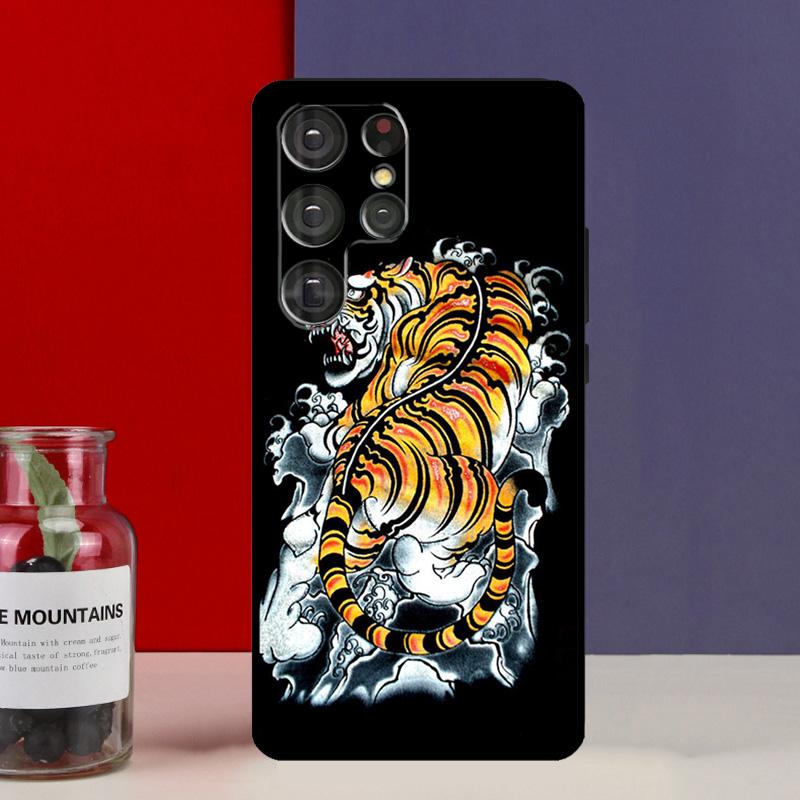 Fashion Animal Tiger Art Funda Case For Samsung Galaxy S25 Ultra S9 S10 S20 S21 FE S22 S23 Plus S24 Ultra Phone Cover