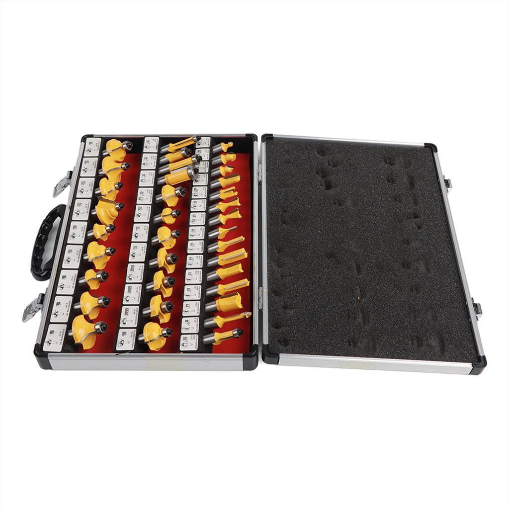 35Pcs Woodworking Router Bits Trimming Machine Tool Wood Milling Engraving Cutter