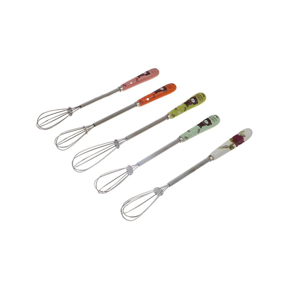 Rotary Baking Tools Kitchen Accessories Cook Cartoon Egg Beater Stirring Whisk Blender Egg Mixer