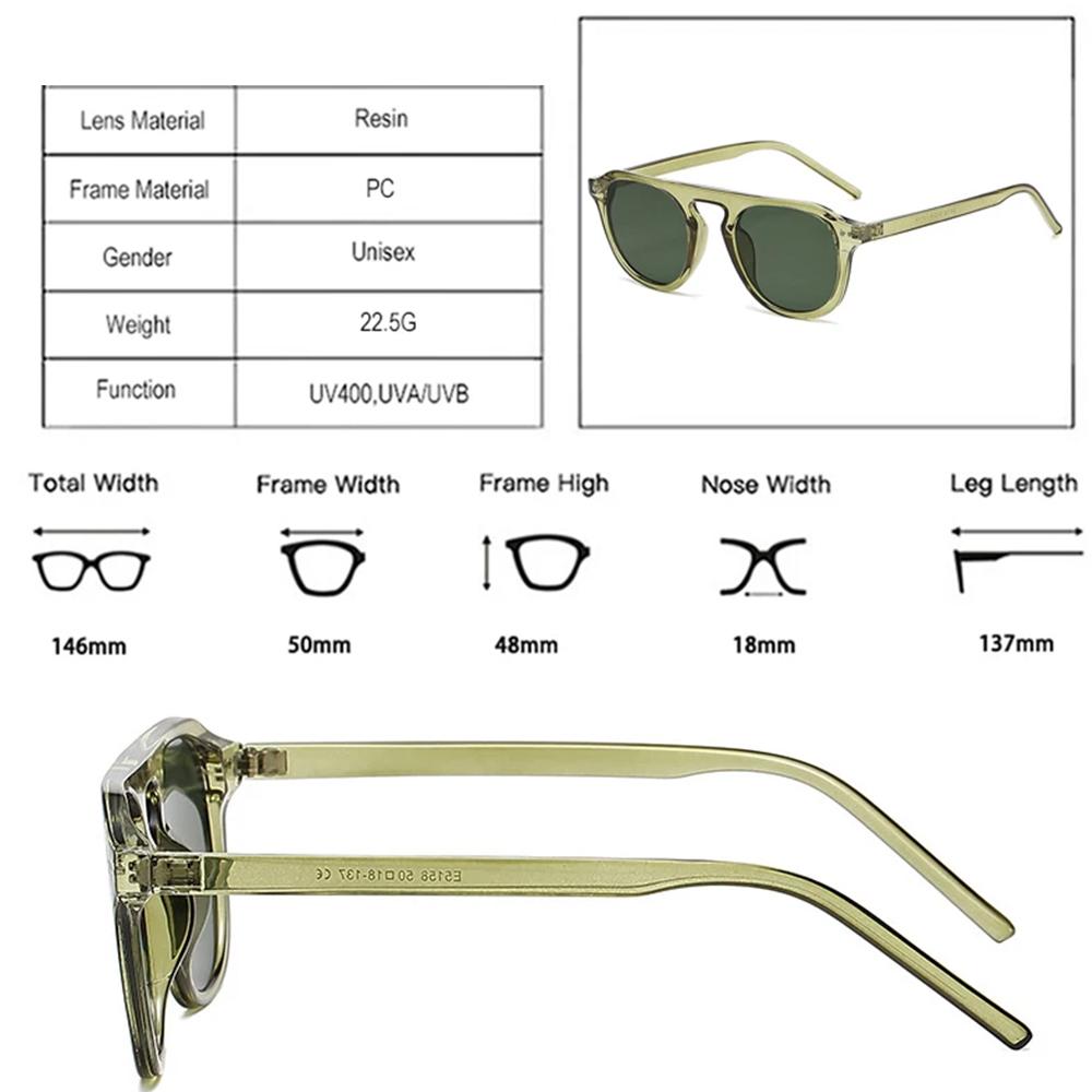 Retro Square Rivets Sunglasses Men Fashion Luxury Shades Trending Women Sun Glasses UV400 Eyewear