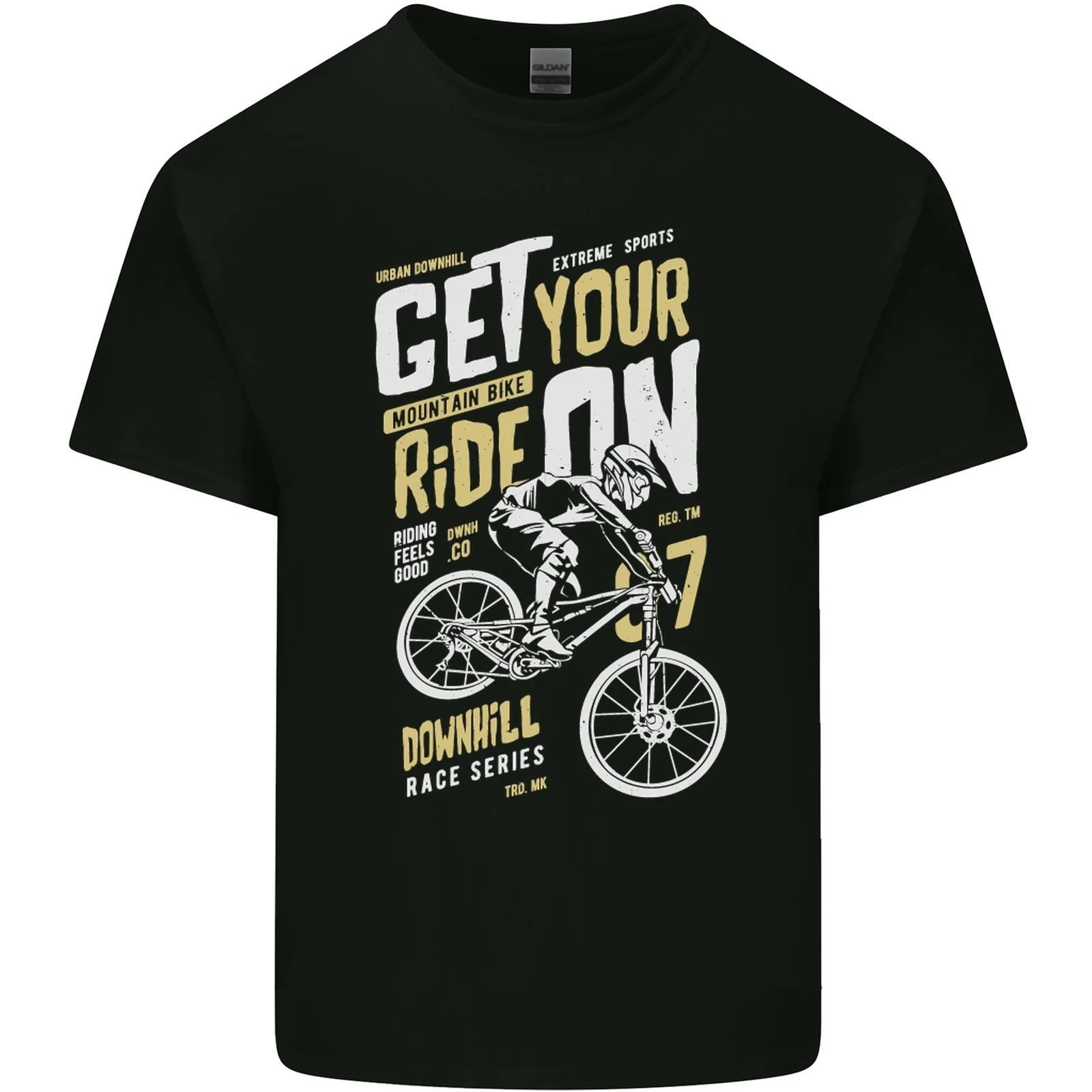 Get Your Ride on Downhill Mountain Biking Kids T-Shirt Childrens 2XL