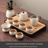 Handun Ru Kiln Kung Fu Tea Set with Lift-Beam Pot and Tea Tray