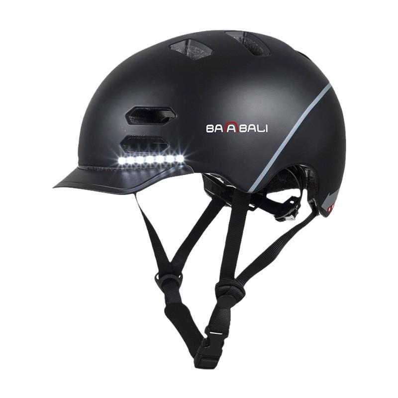 Smart Cycling Skateboard Helmet Men Women All-Season Bike Half-Helmet With Safety Visor