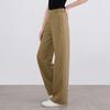 2026 Women's Slimming Wide-Leg Pants: Petite, Nine-Tenths Length, Straight, Loose Casual Fit for Spring and Summer