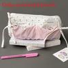 Minimalist Polka Dot Pencil Case With Large Capacity For Students And Makeup Storage