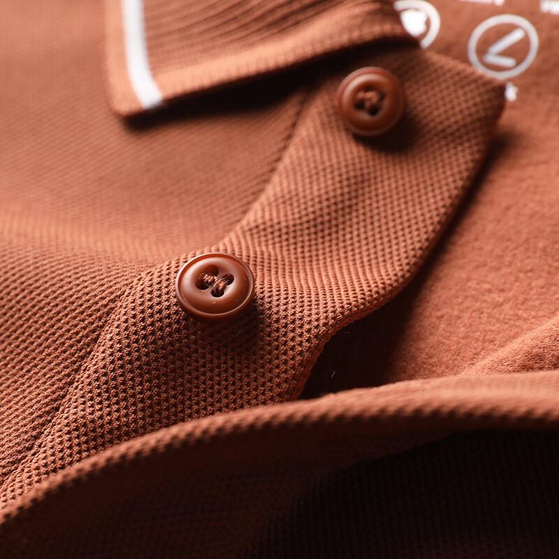Hengyuanxiang Men's Brushed Long-Sleeve Polo Shirt