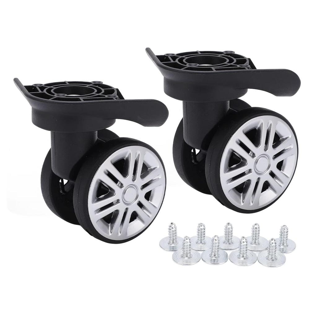1 Pair Luggage Suitcase Wheels, Trunk Wheels, Luggage Wheel Spare Part Universal Wheel Replacement Luggage Suitcase Wheels for Luggage Suitcase