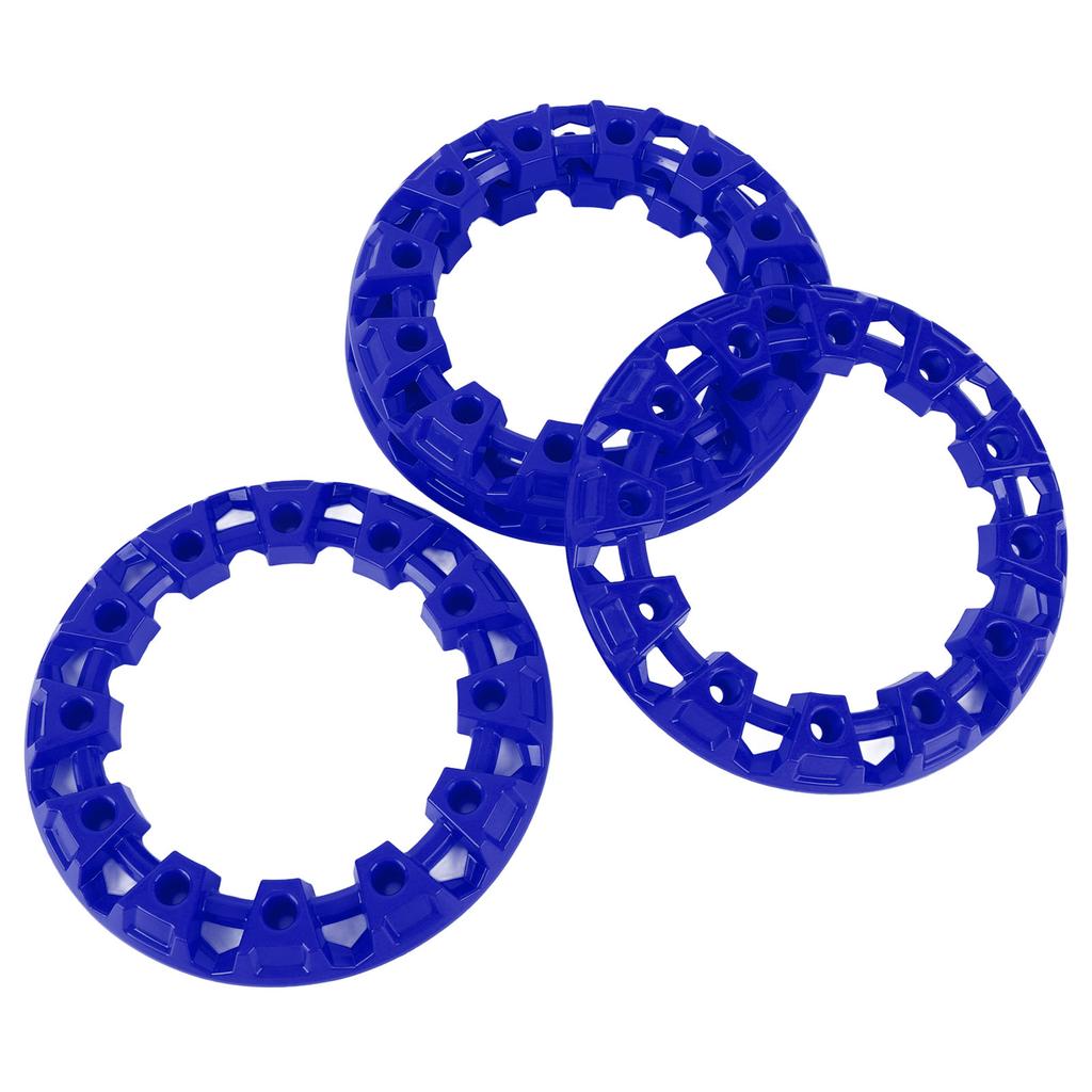 4pcs ATV Wheel Hub Trim Anti Scratch Universal Plastic Go Kart Wheel Rim Hub Protection Cover for 7 Inch Tires