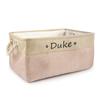 Free Custom Basket Cat Dog Toy Print Name Pet Storage Box DIY Toys Clothes Accessories Foldable Organize Customized