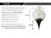 Waterproof Solar Crackle Ball Lights for Garden & Courtyard Decoration
