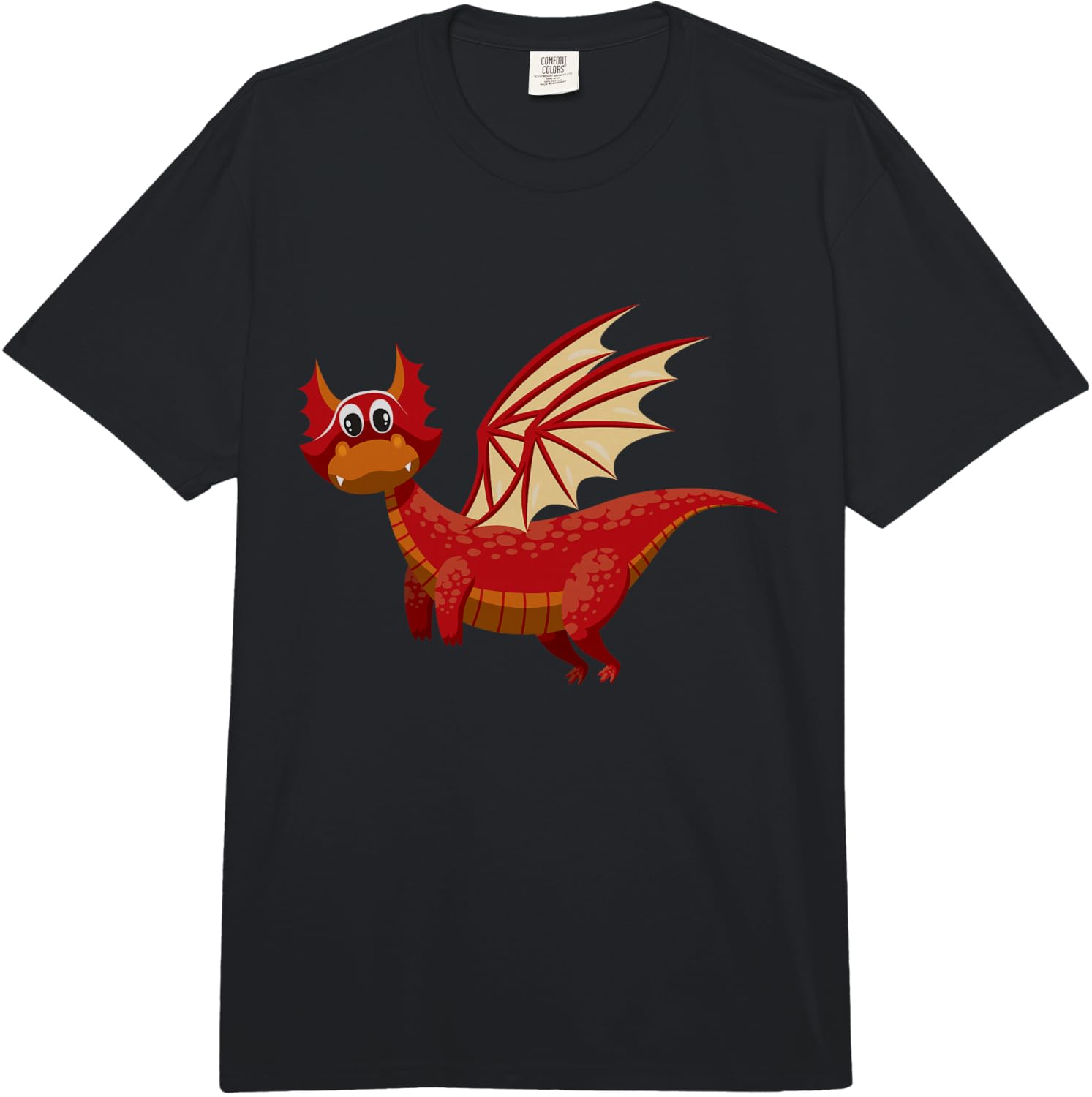 Cute Red Baby Dragon Gift Fun Comfort Colors Adult Heavyweight Unisex T-Shirt XXL
