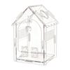 Small Reptile Enclosure Acrylic Spider Mantis Terrarium Sturdy Box with Slanted Roof Ventilation for Terrarium Accessories