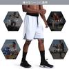 Lightweight Basketball Half yc71 Men's Shorts, Sportswear, Pants, White-L