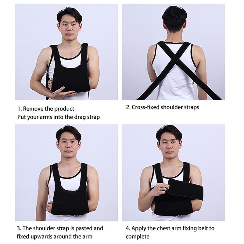 Adjustable Medical Arm Wrist Fracture Sling Support Elbow Shoulder Arm Sling Fixation Joint Brace Broken Boom Forearm Strap