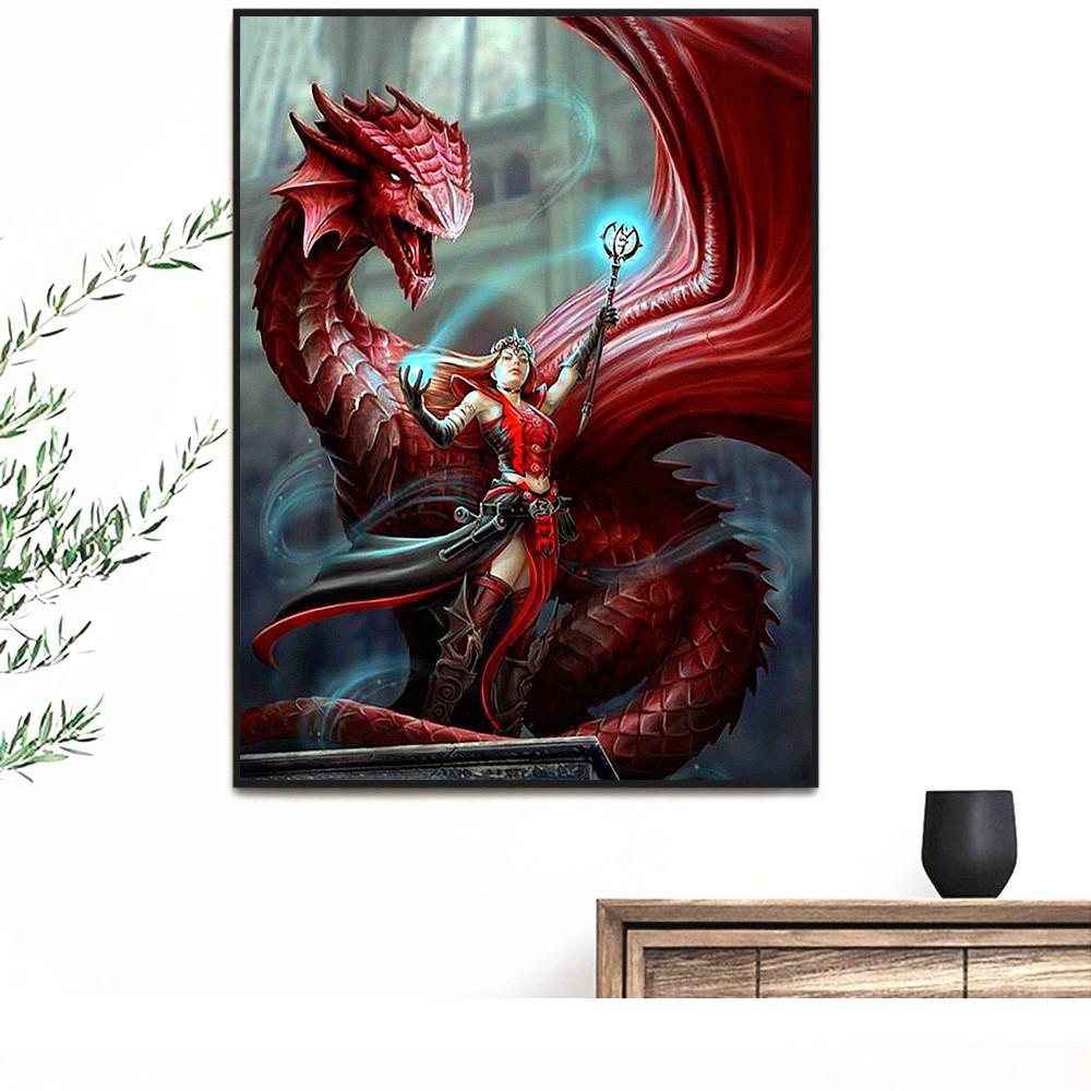 Diamond Painting Dragon Home Decoration Diamond Embroidery Animals Picture