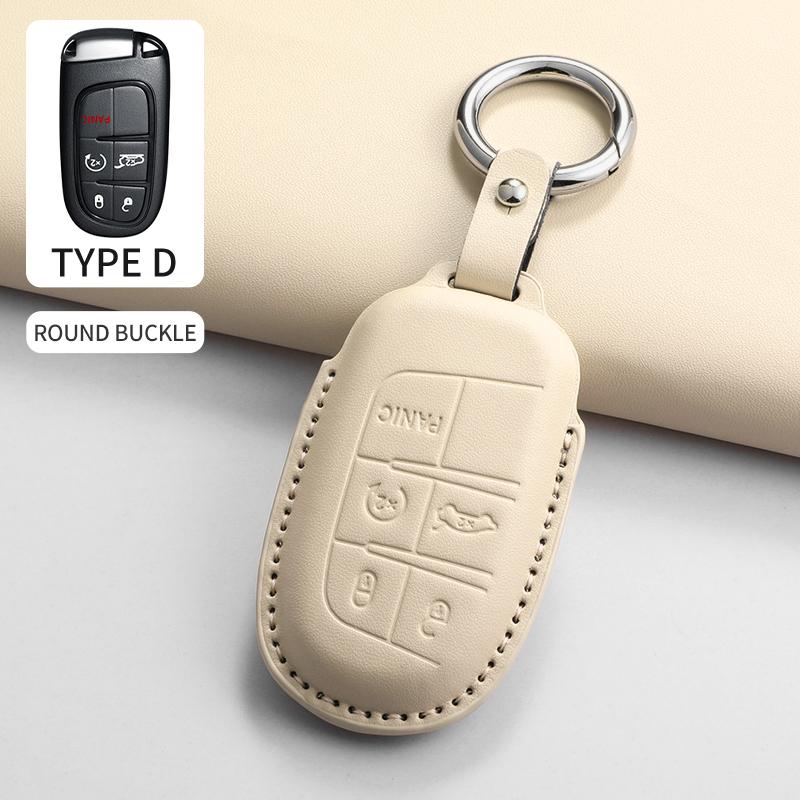 Car Key Case Cover Shell for Jeep Chrysler 300 200 Cherokee Wrangler Compass Renegade Fiat 500X Car Remote Key Shell Accessories