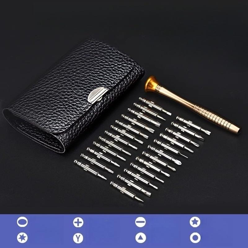 25-in-1 Multi-Purpose Manual Screwdriver Bit Set Cell Phone Laptop Repair Precision Screwdriver Set