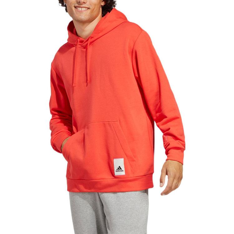 adidas Sweatshirts Unisex Light Red Hooded Moderate Regular IL8298