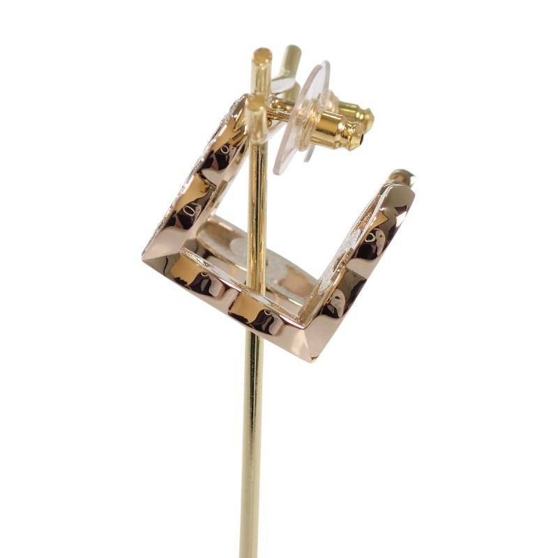 CHANEL  Pierce gold metal/crystal Women