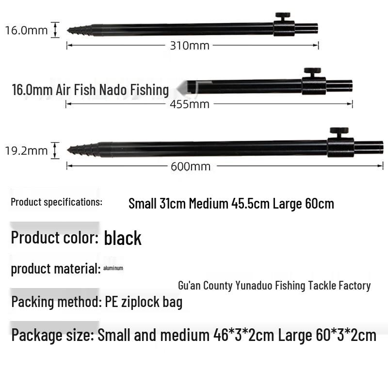 Longchan Extendable Aluminum Alloy Fishing Rod Holder 30cm