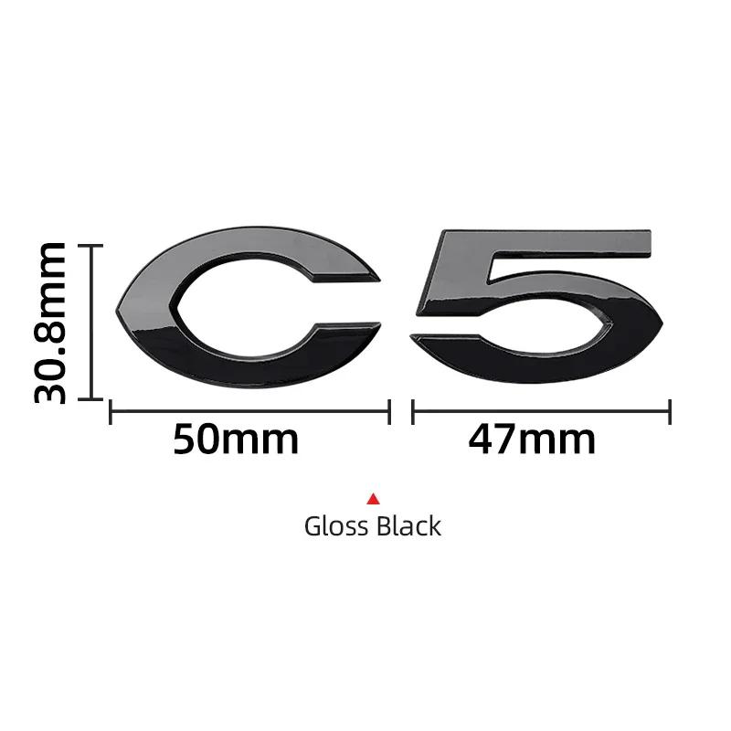 1pcs ABS 3D Car Rear Trunk Badge Sticker Styling for Citroen C2 C4 C5 Logo Auto Body Emblem Decals Auto Modified Accessories YX3