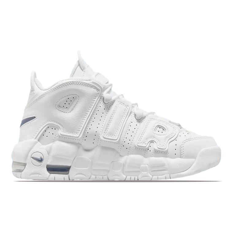 Nové Nike Air More Uptempo Bílá Půlnoční námořnická modř GS DH9719-100
