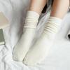 Mode Mädchen Frauen Weiche Strick Socken Lässige Baumwollmischung Mittelrohr Strümpfe
