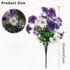 Realistic Silk Morning Glory Flowers UV Resistant Fake Flower Bouquets Faux Plant  Balcony Decor