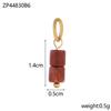 Trend Colorful Handmade Natural Stone DIY Necklace Charm Pendant 18K Gold Plated Stainless Steel Accessories Fashion Jewelry