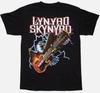 Lynyrd Skynyrd Eagle Guitar T-shirt Unisex Cotton Black T-Shirt Size S To 5XL