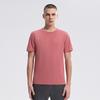 Round-neck Men's Short-sleeved Outdoor Sports Running Fitness Training T-shirt Quick-drying Top with Moisture-wicking Ice-silk Fabric