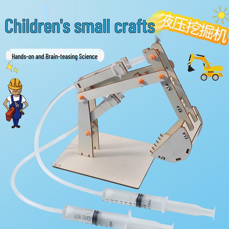 DIY Hydraulic Excavator Kit: Science Experiment for Primary & Secondary Students 14x20 cm