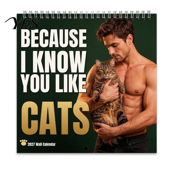 Practical Home Office Supplies Funny Animal Wall Calendar 2027, 12 Months Jan. to Dec., Spiral Bound Hanging Planner Calendar, Monthly with