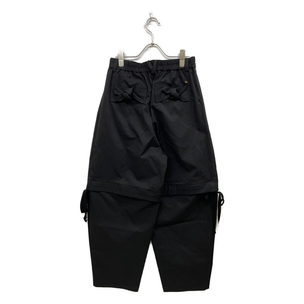 MUVEIL MA251FP001 25 Years Made Black Custom Order 2-Way Barrel Pants Bottoms 38 blackUsed