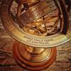 Armillary Brass  Sphere with Wooden Base