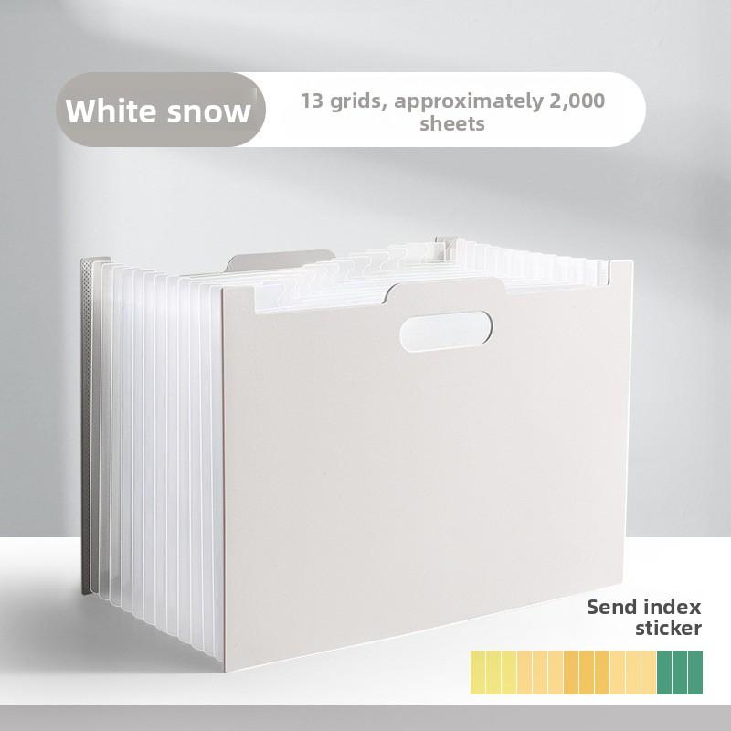 

A4 Accordion File Bag with Handle, Multi-Layer PP Foam Document Folder, Large Capacity Expandable Organizer