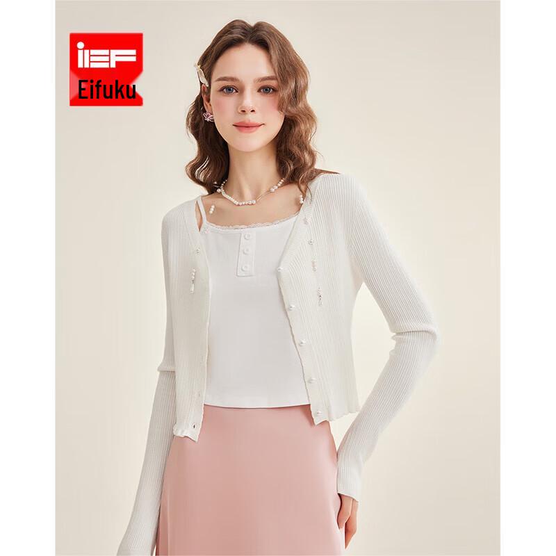 

IEF DNA Series 2025 Весна Универсальный вязаный кардиган с V-образным вырезом L