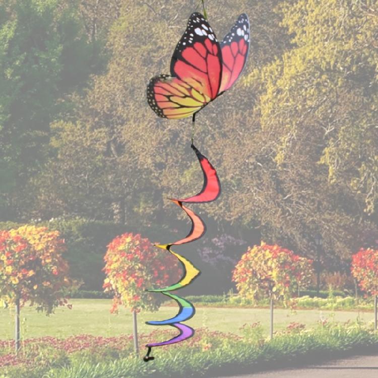 Butterfly Eye Catching Garden Spinners, Colorful Twisting Decoration Hanging Twisters for Home and Garden Outdoor Spaces