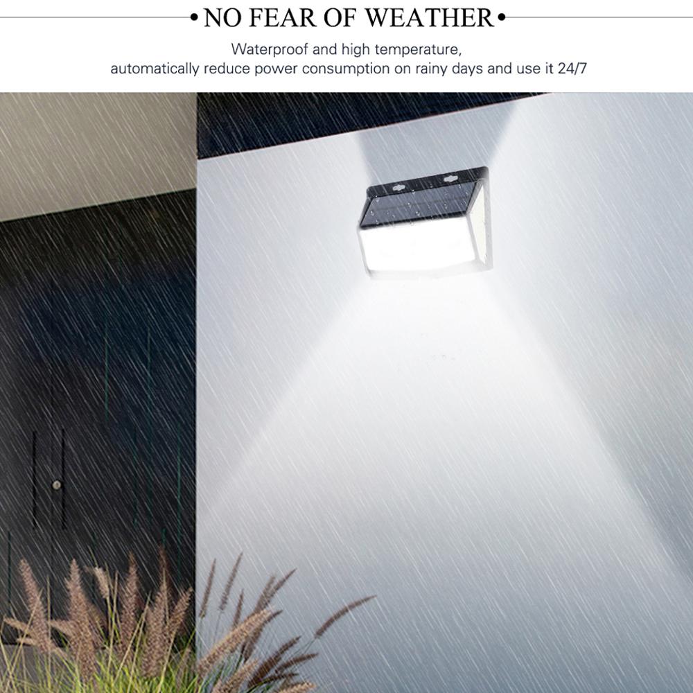 288LED Solar Light Outdoor Solar Lamp Outdoor Waterproof for Garden Decoration 3 Modes Powered Sunlight Wall Street Lights