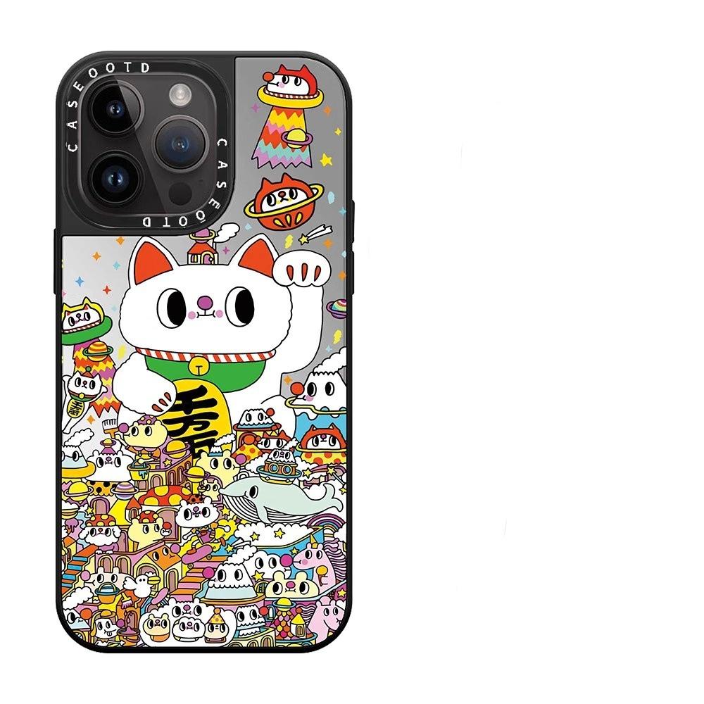 Lucky Cat for 16Pro Family Photo Sticker for IPhone15ProMax for Apple 14Pro Anti-fall Protection