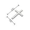 Modern Metal Crosses Car Emblem Fade Resistant Design Unique Vehicle Decoration Metal Auto Body Emblem