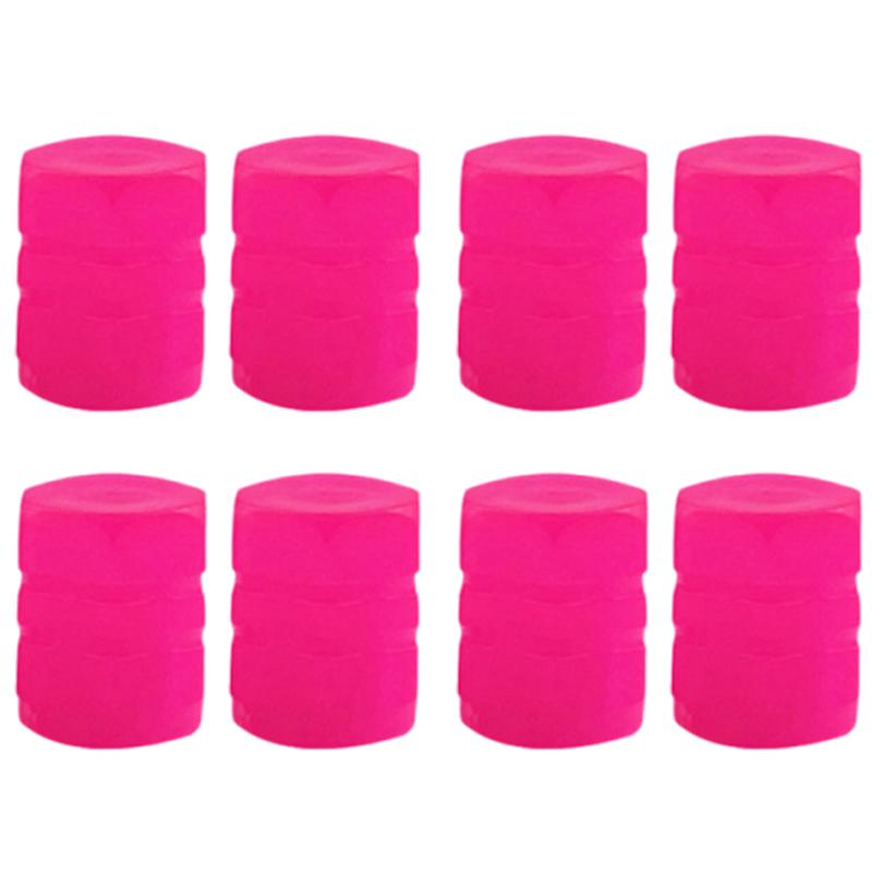 4/100PCS Car Luminous Tire Valve Cap Motorcycle Bike Wheel Nozzle Night Glowing Fluorescent Decor Tyre Valve Stem Luminous Caps