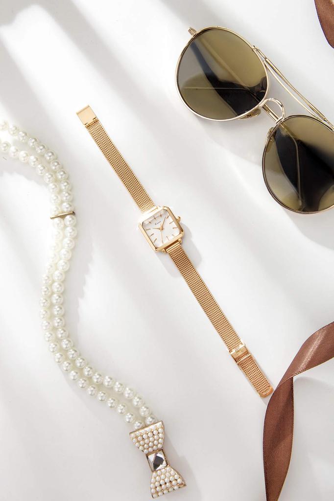 KIMIO K6236 Women's Watch, Stylish, Simple Design (Gold Rose)