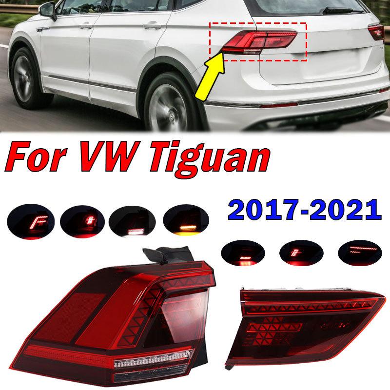 For Volkswagen Tiguan 2017- Auto LED Tail Light Signal Light Warning Brake Light Taillight Assembly 5NN945095A 5NN945096A