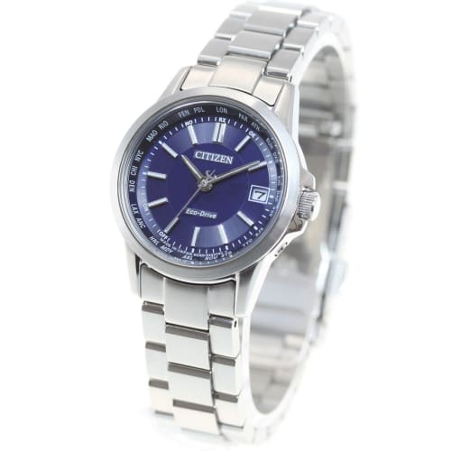 

Citizen Watch, Citizen Collection Eco-Drive Radio-Controlled Direct Flight Hand Display Pair Model EC1130-55L Silver