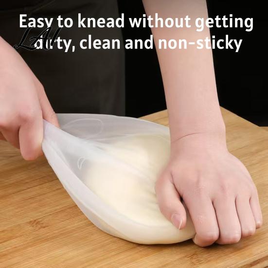 Portable Dough Mixing Pouch Silicone Kneading Bag Non-Stick Flour And Proofing Bag Easy Clean Baking Equipment for Baking Reusable Kitchen