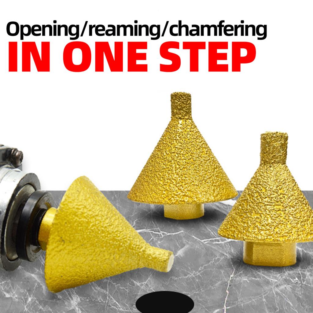 Professional M14 Hole Beveling Chamfering Tool Hole Opener Set for Metalworking Drilling Bit Deburring Metal Fabrication