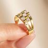 Tassel Diamond Zircon Ring with Light Luxury Style and Advanced Design for Versatile Commuting.